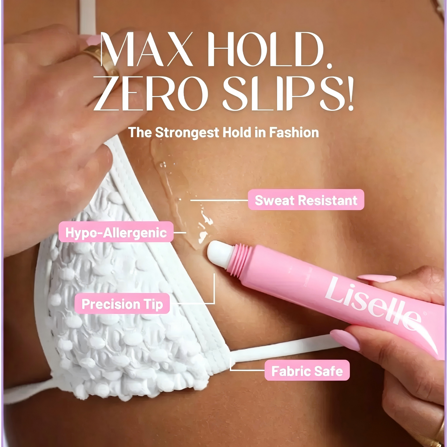 Sweatproof Body Adhesive for Clothes | Stain-Free, Easy Wash