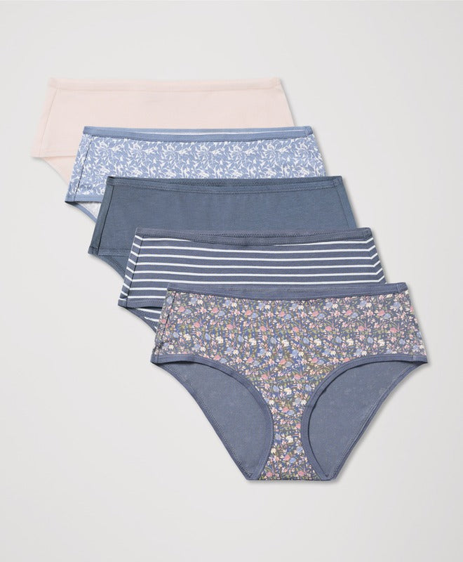 Organic Everyday Mid Rise Hipster 5-Pack