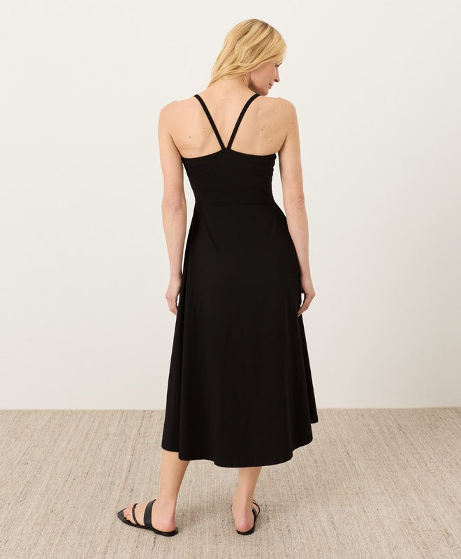 Organic Fit & Flare Midi Dress