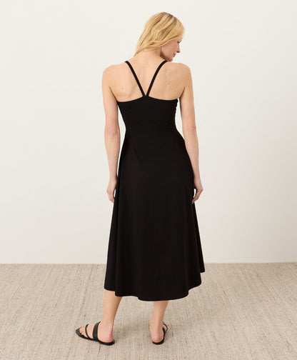 Organic Fit & Flare Midi Dress