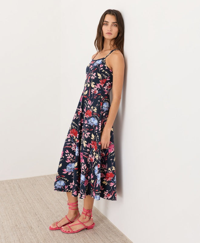 Organic Fit & Flare Midi Dress