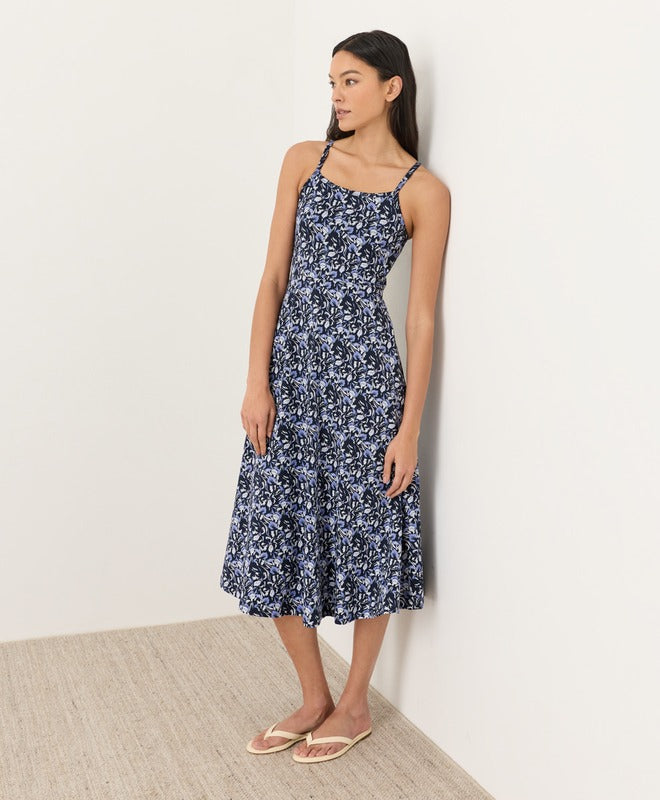 Organic Fit & Flare Midi Dress