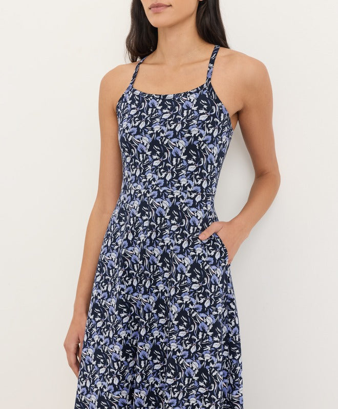 Organic Fit & Flare Midi Dress