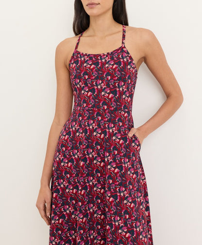 Organic Fit & Flare Midi Dress