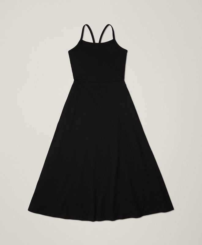 Organic Fit & Flare Midi Dress