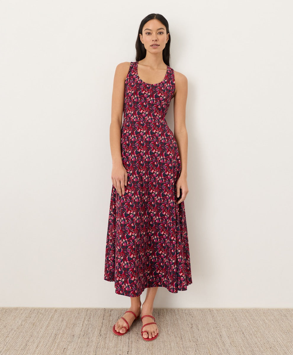 Organic Fit & Flare Midi Dress