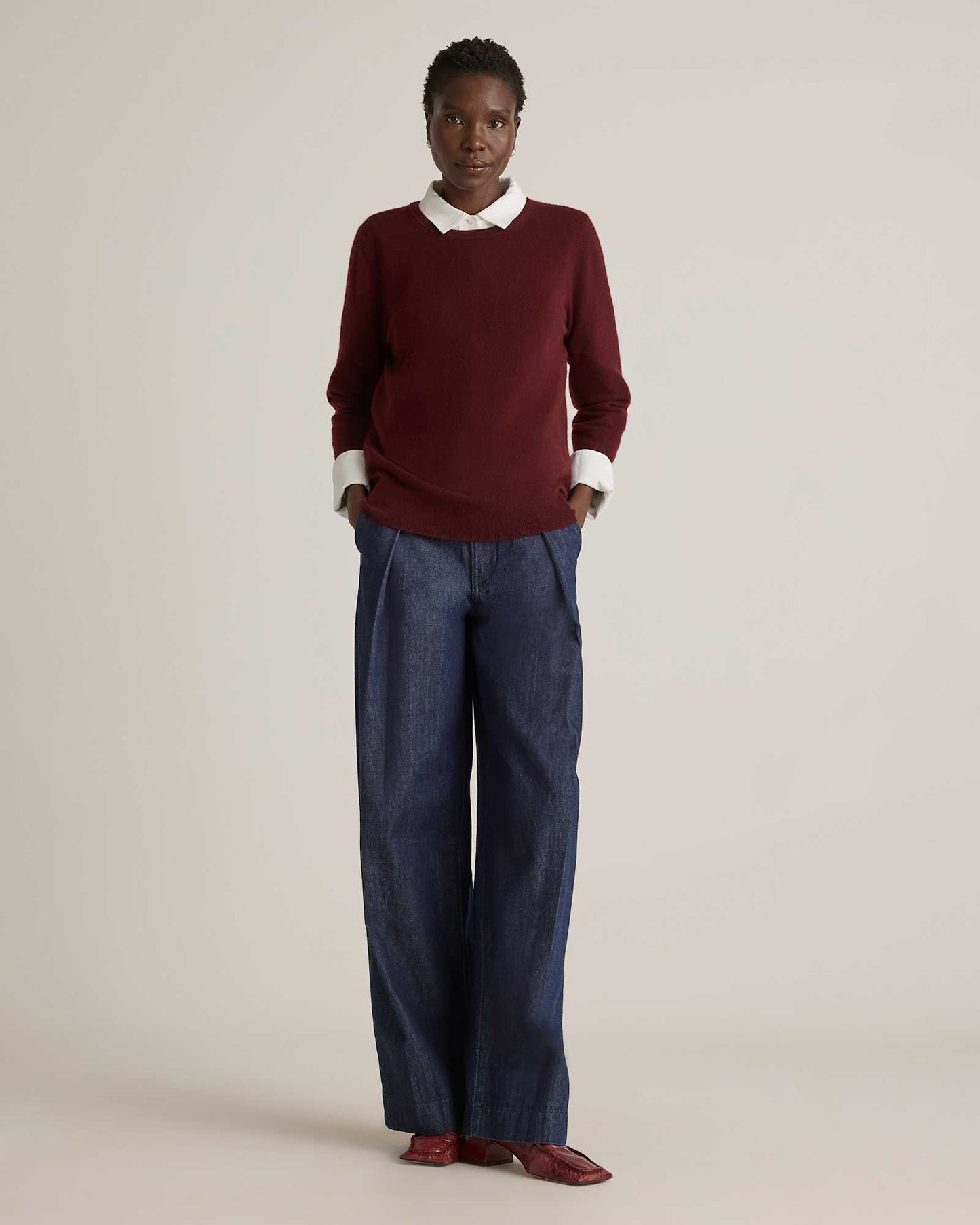Basic soft long-sleeved sweater