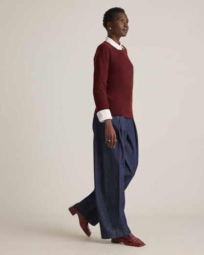 Basic soft long-sleeved sweater