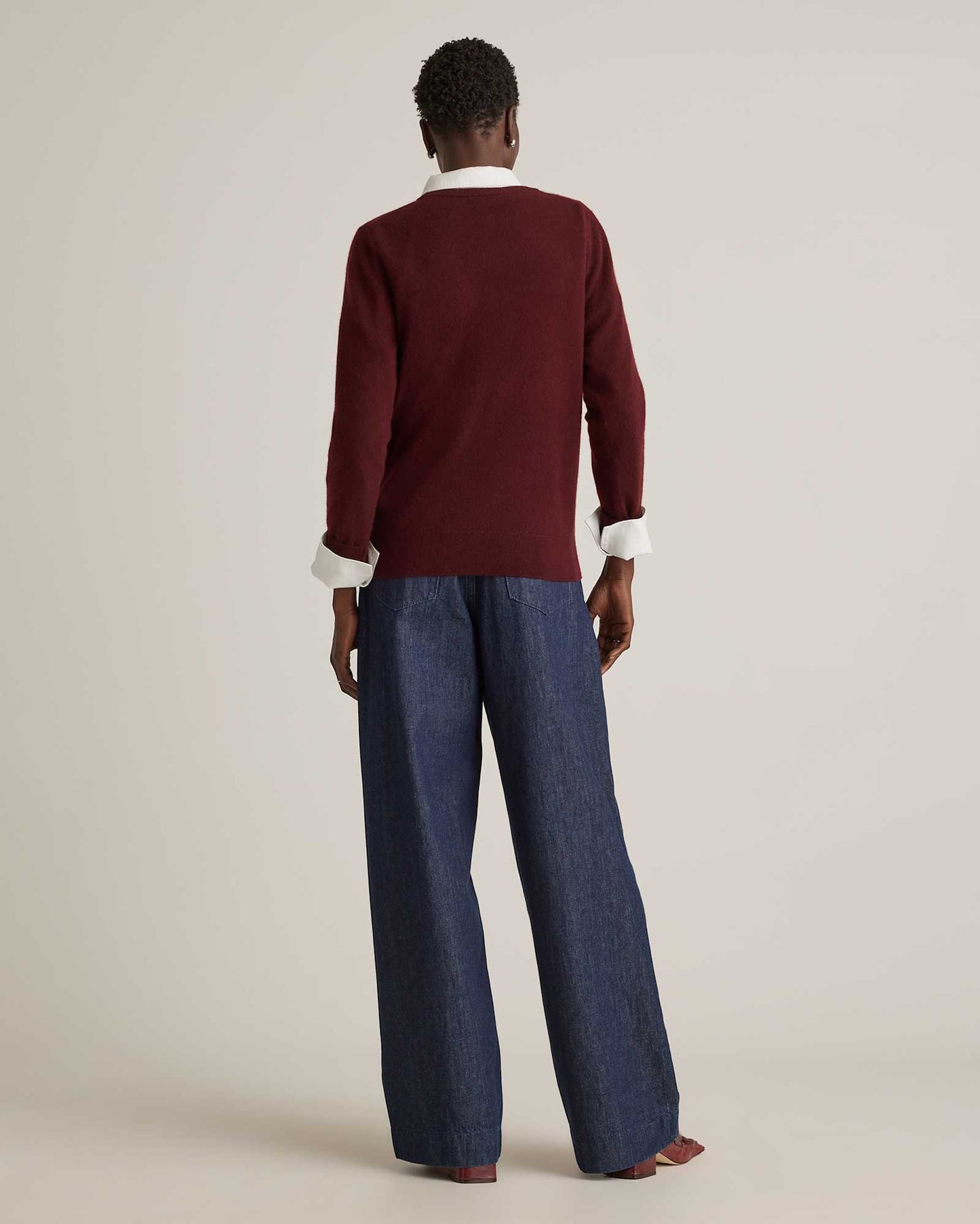 Basic soft long-sleeved sweater