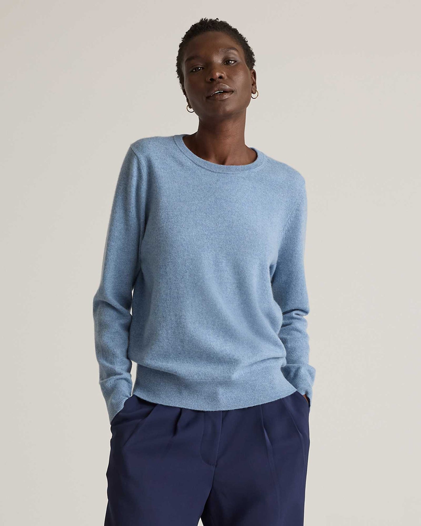 Basic soft long-sleeved sweater