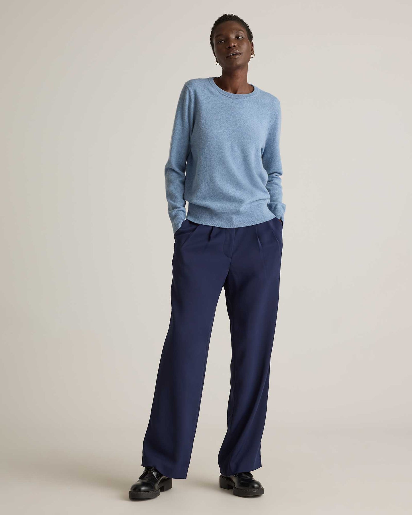 Basic soft long-sleeved sweater