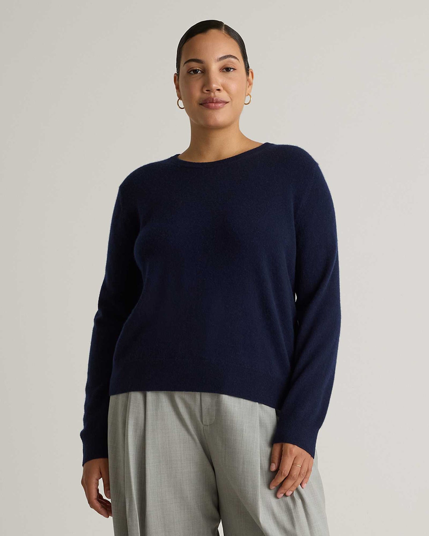 Basic soft long-sleeved sweater