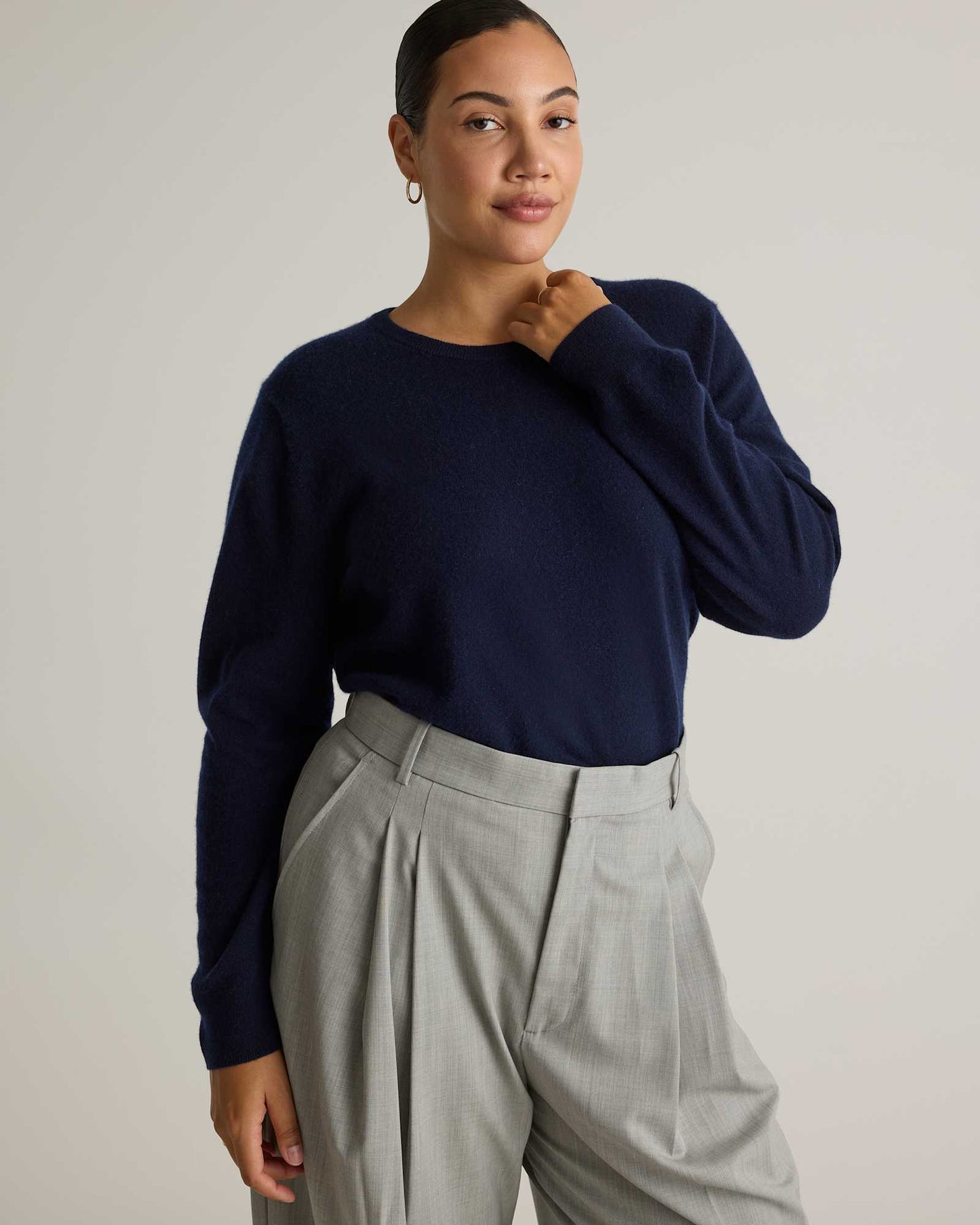 Basic soft long-sleeved sweater
