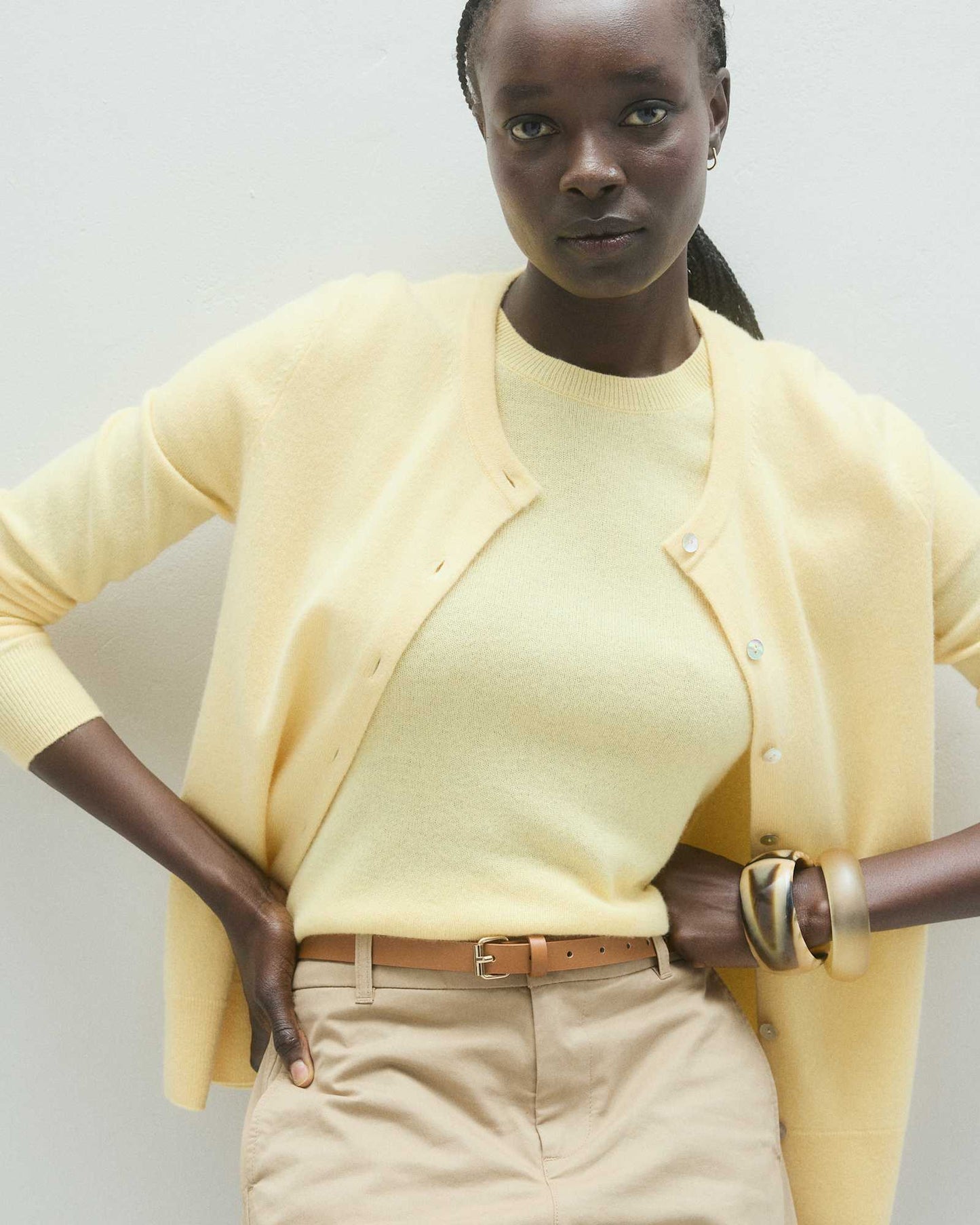Basic soft long-sleeved sweater