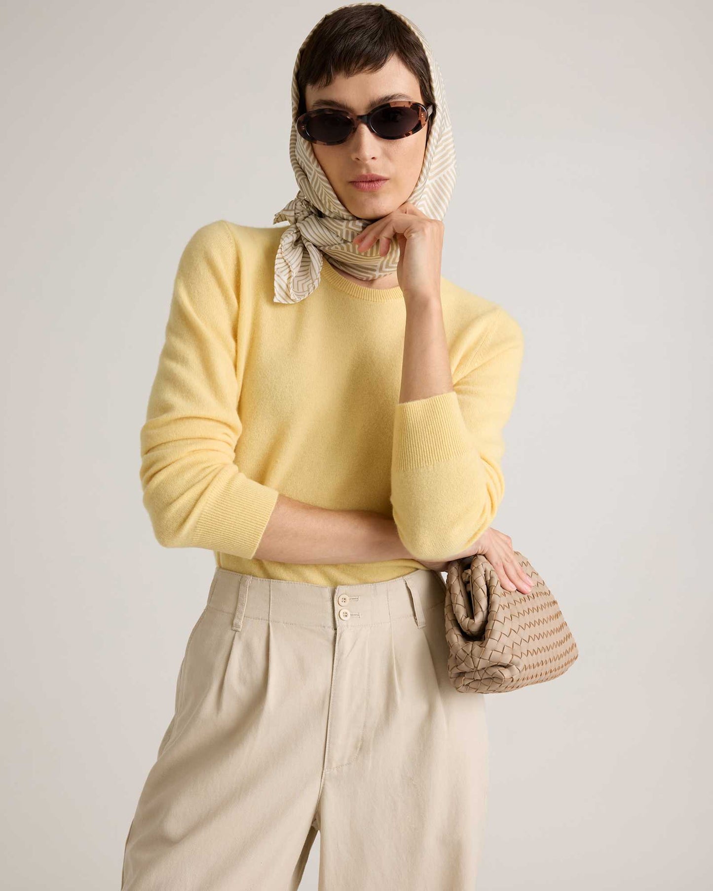 Basic soft long-sleeved sweater