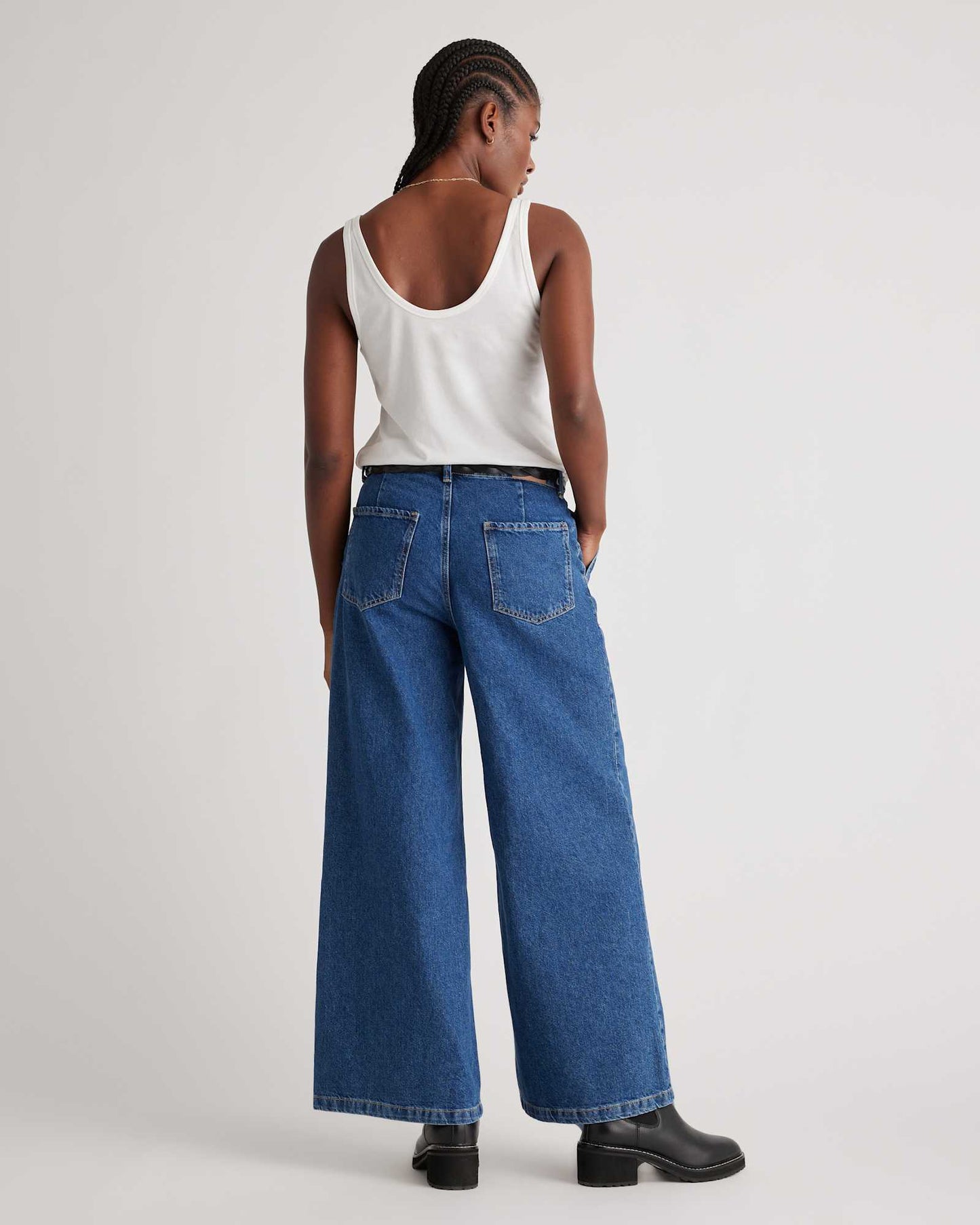 Cotton Modal Double Scoop Neck Tank 3 Pack Bundle