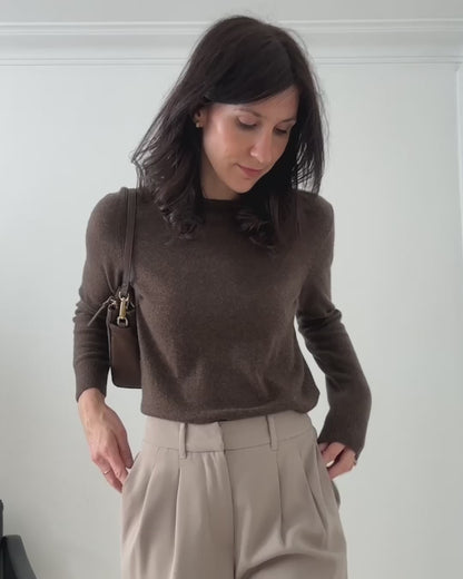 Basic soft long-sleeved sweater