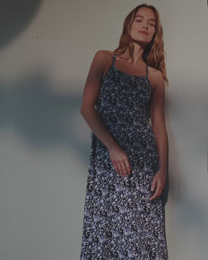 Organic Fit & Flare Midi Dress