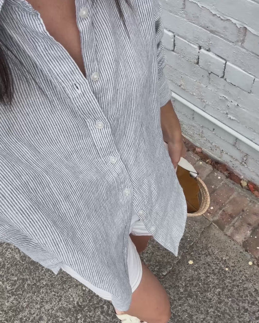 Casual Relaxed Button Shirt